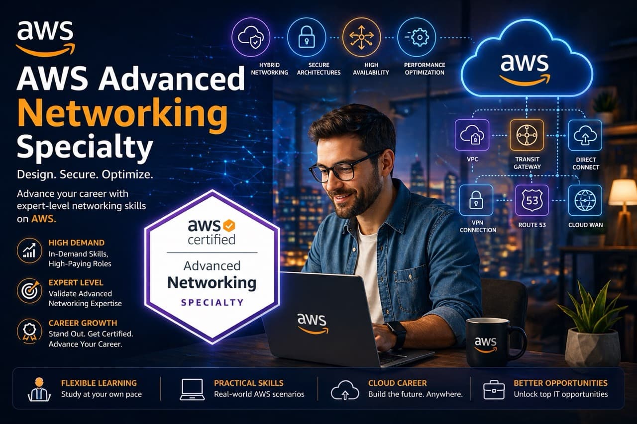 Take my AWS Advanced Networking exam for me - Professional AWS Networking Specialty ANS-C01 certification service
