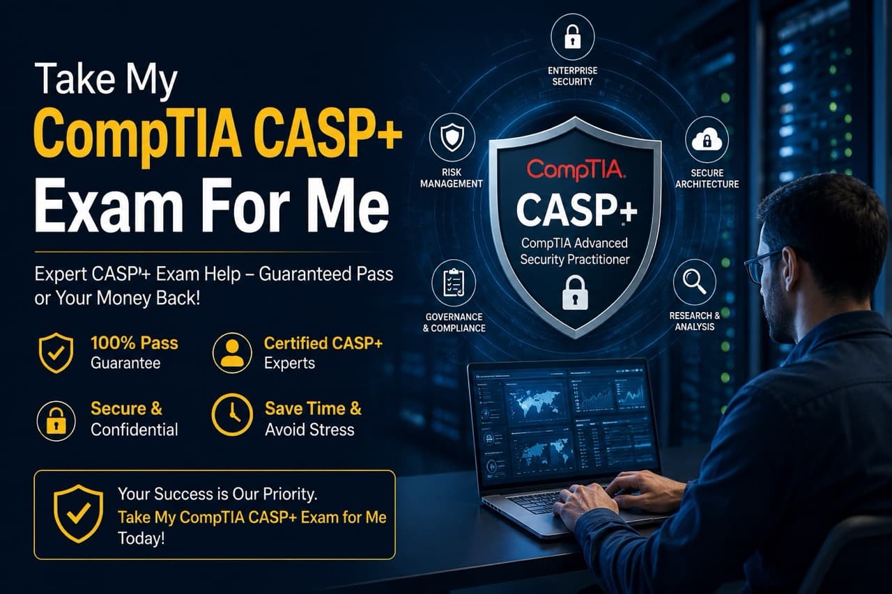 Take my CASP+ exam for me - Advanced security practitioner certification service