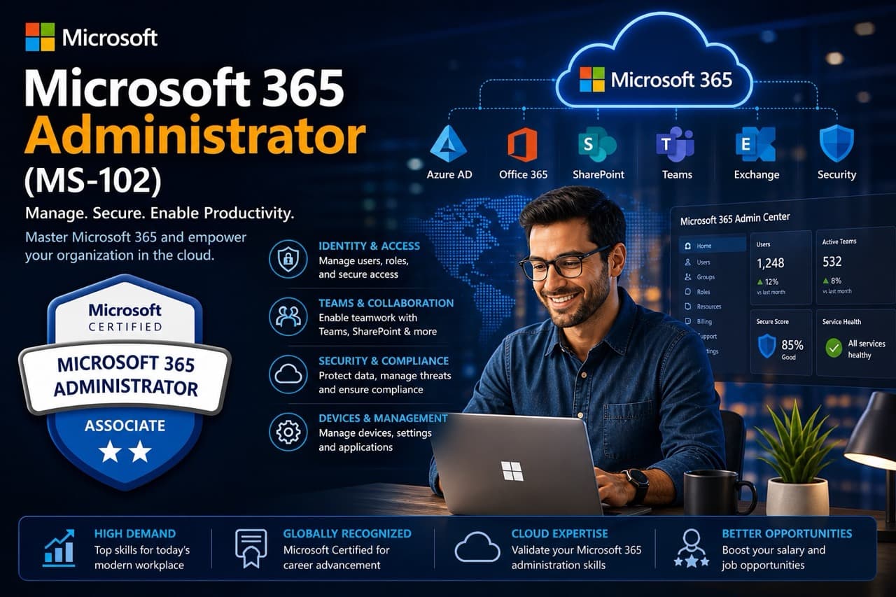 Take my Microsoft 365 Administrator MS-102 exam for me - Professional Microsoft 365 Administrator certification service